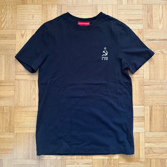 Gosha Rubchinskiy Hammer Sickle SS16 black t-shirt Size XS - Picture 1 of 5